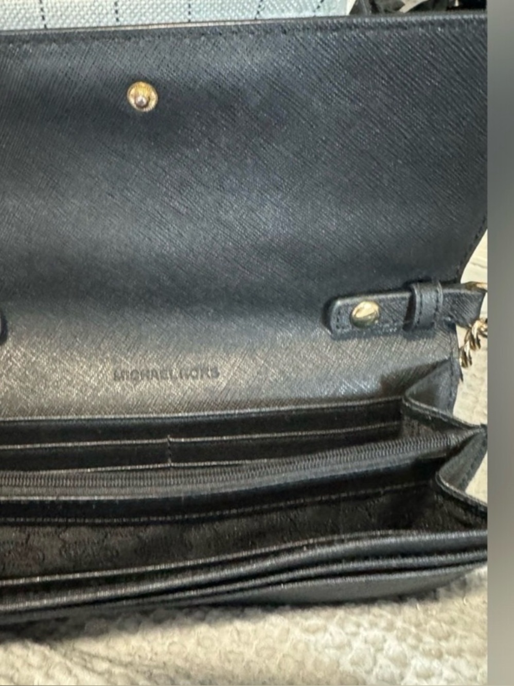 Black Saffiano Leather Crossbody Bag - Picture 4 of 4